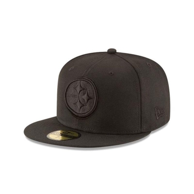 Sapca New Era Pittsburgh Steelers NFL Black On Black 59FIFTY Fitted - Negrii